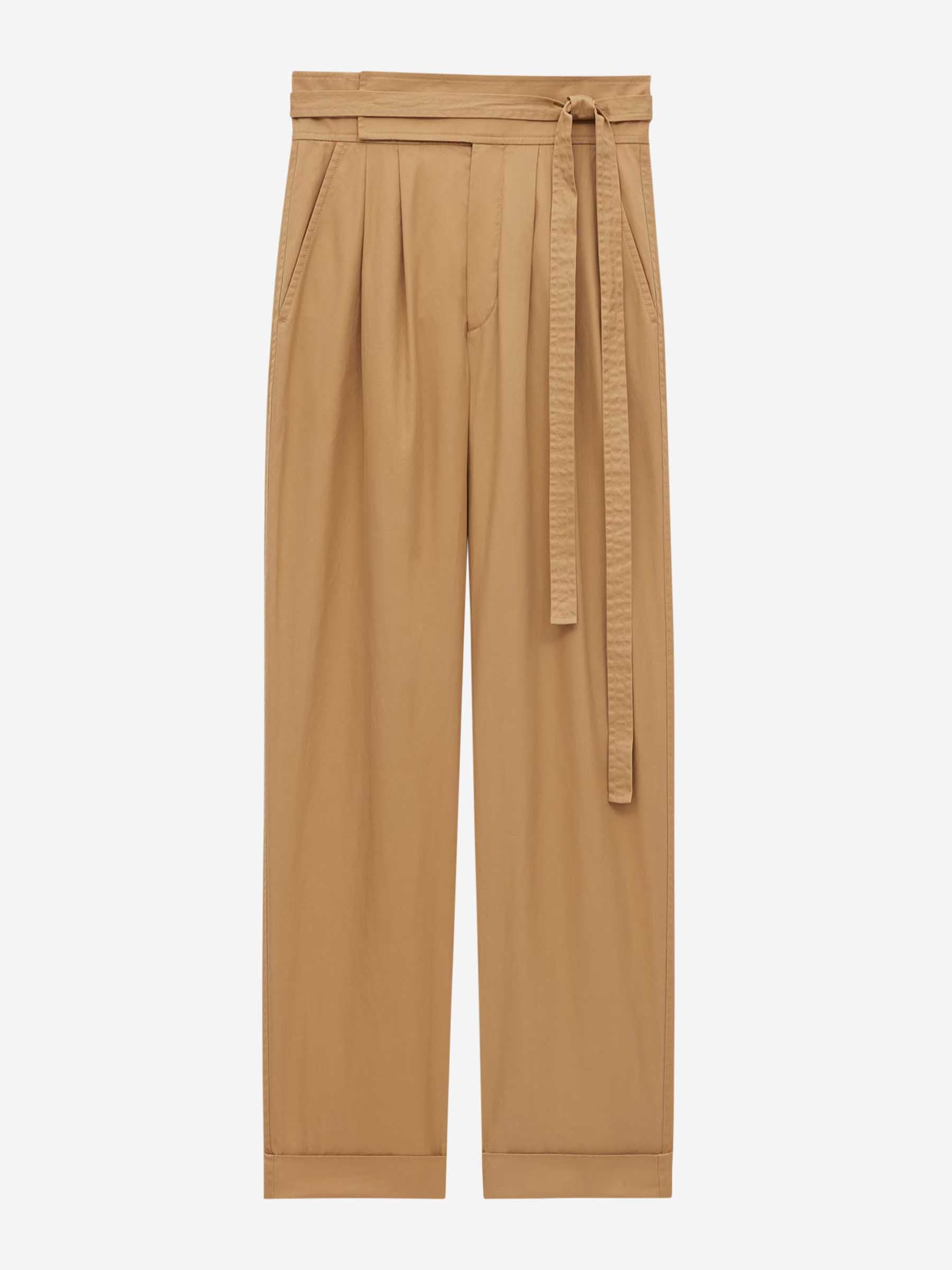 Saint Laurent Mujer Barcelona Pantalones Paper Bag color Camel sku 761-003700 01 - Foto 1