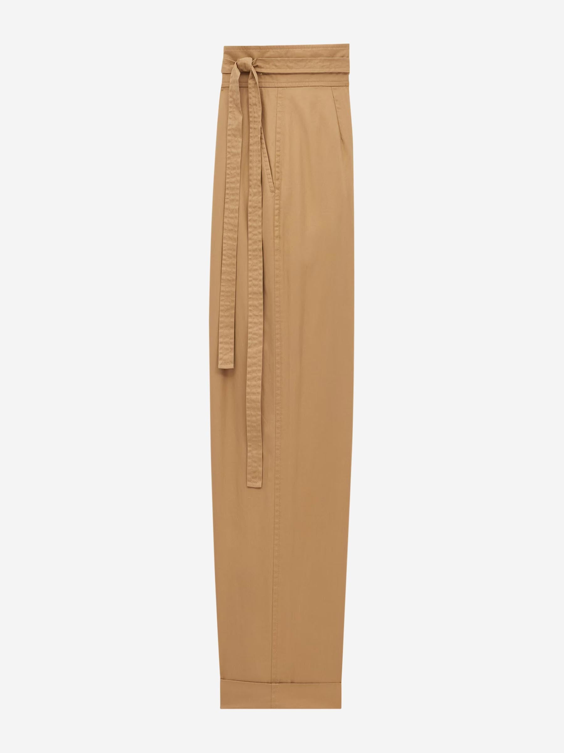 Saint Laurent Mujer Barcelona Pantalones Paper Bag color Camel sku 761-003700 01 - Foto 2