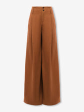 Chloé Mujer Barcelona Pantalones Anchos Algodón color Camel sku 761-003814 01 - Foto 1