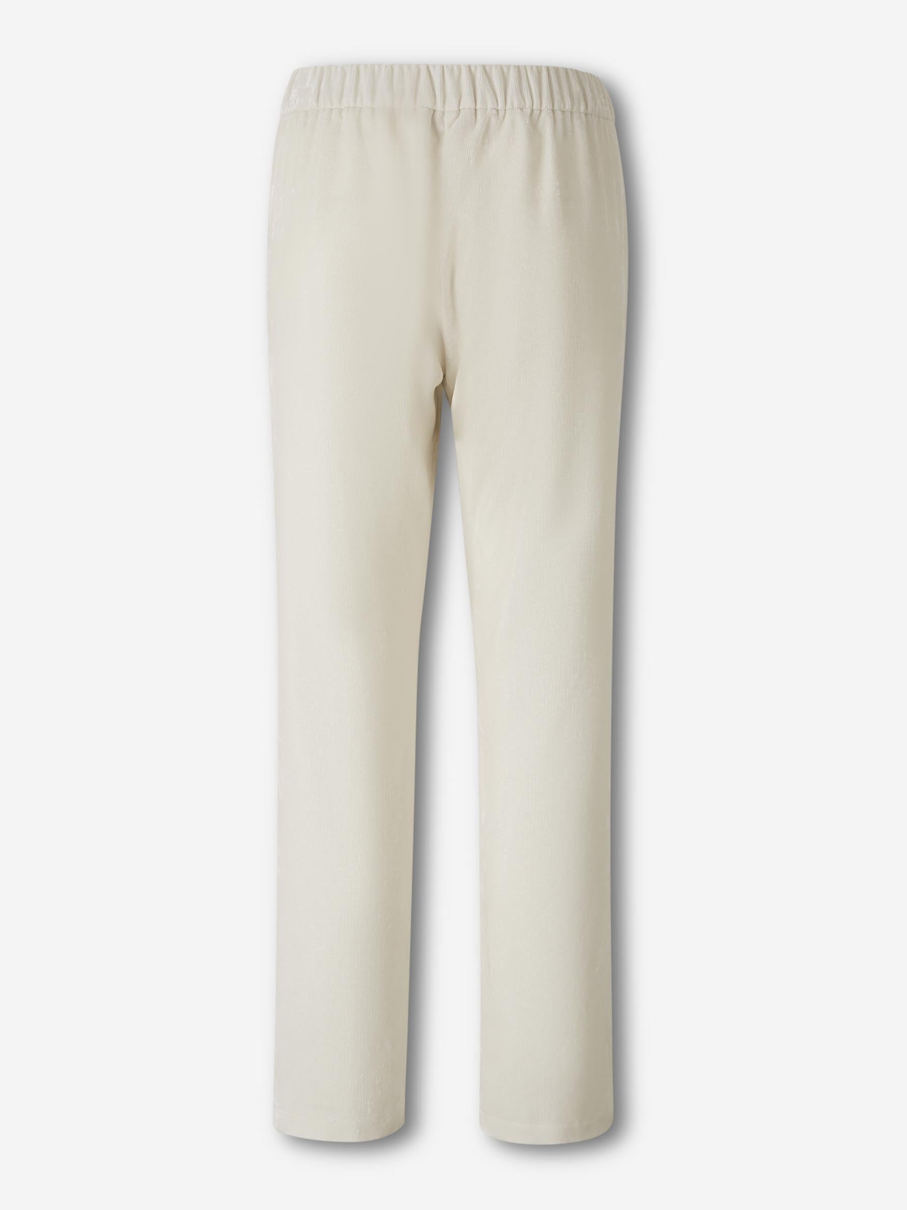 Herno Mujer Barcelona Pantalones Rectos Pana color Marfil sku 761-003817 01 - Foto 2
