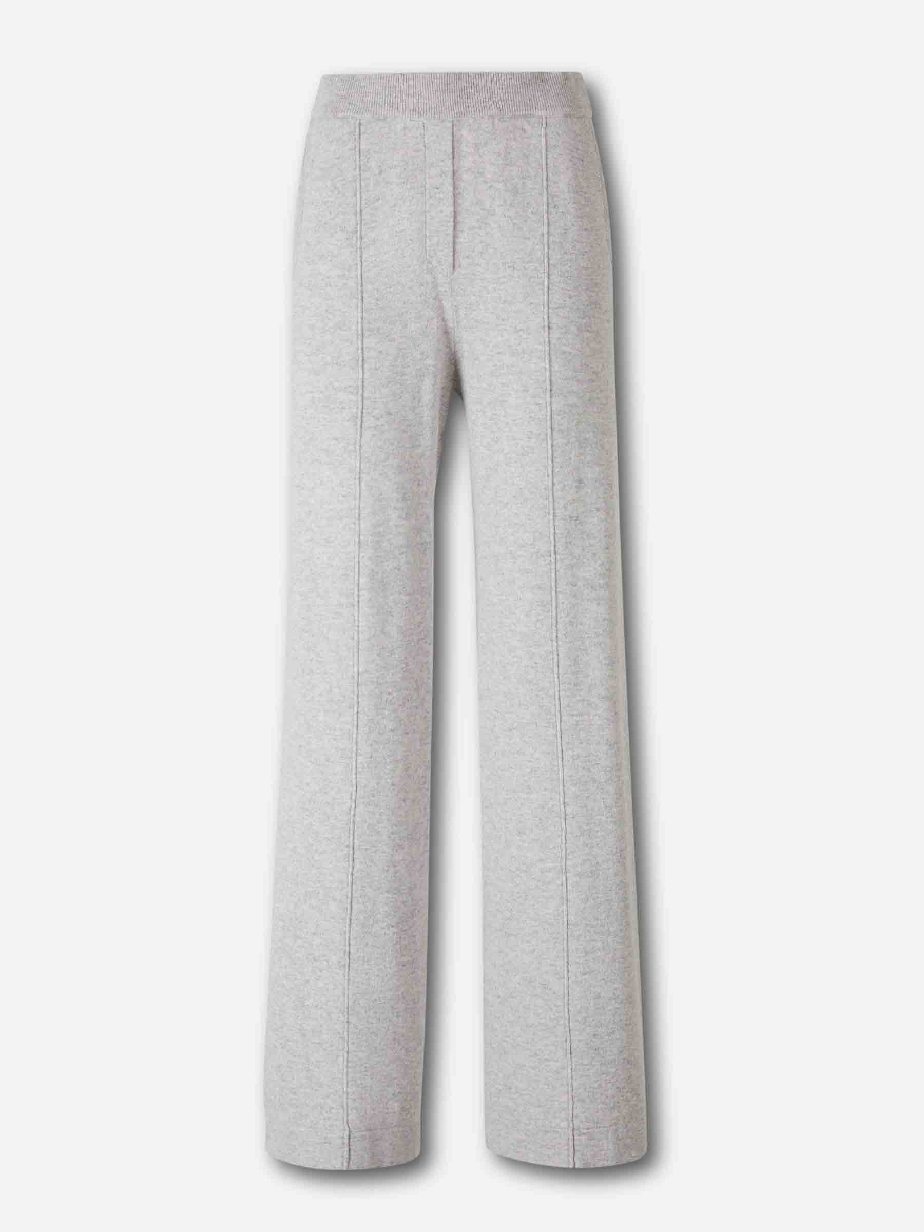 Peserico Mujer Barcelona Pantalones Anchos Punto color Gris Piedra sku 761-003822 01 - Foto 1
