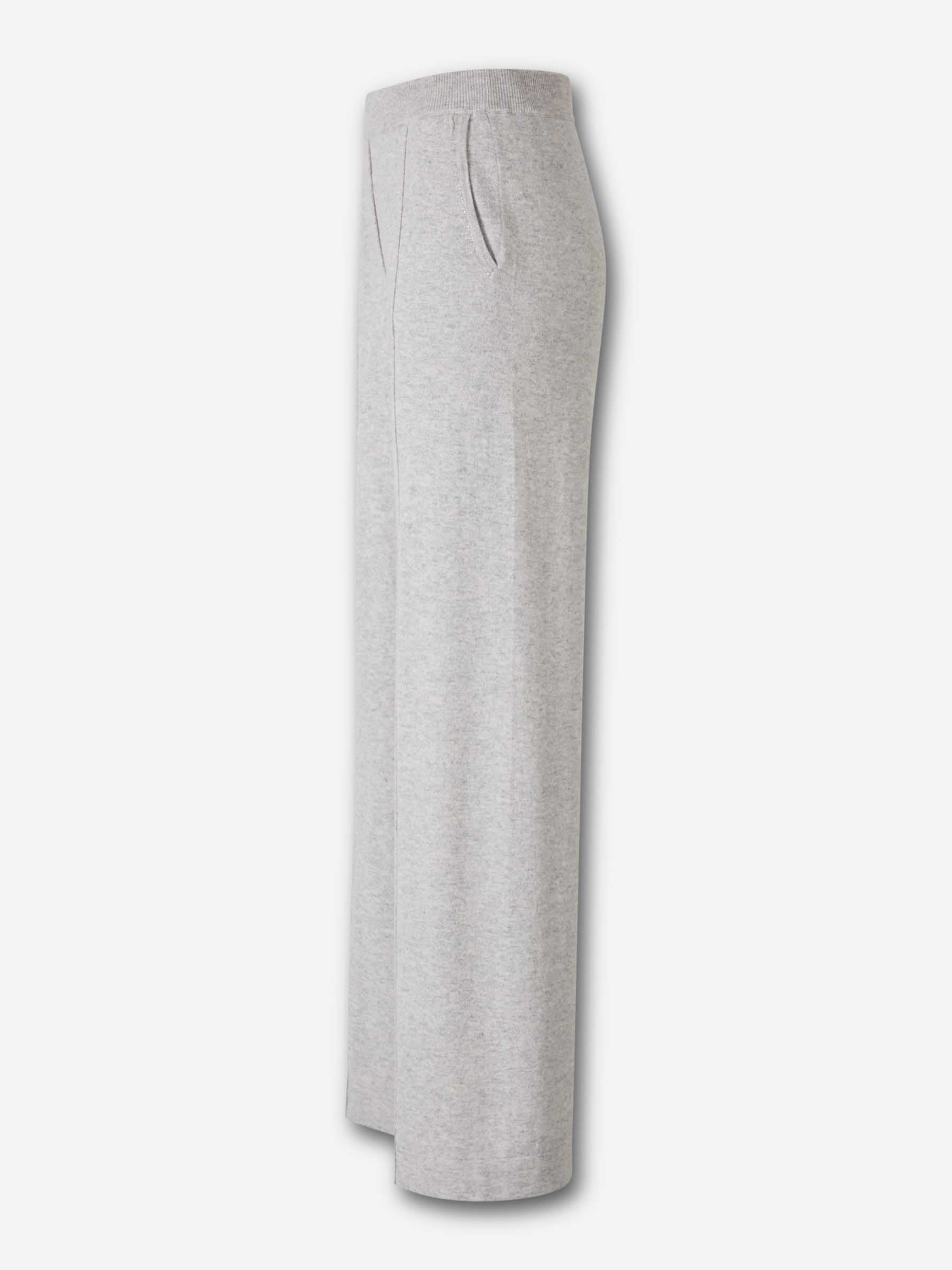 Peserico Mujer Barcelona Pantalones Anchos Punto color Gris Piedra sku 761-003822 01 - Foto 2