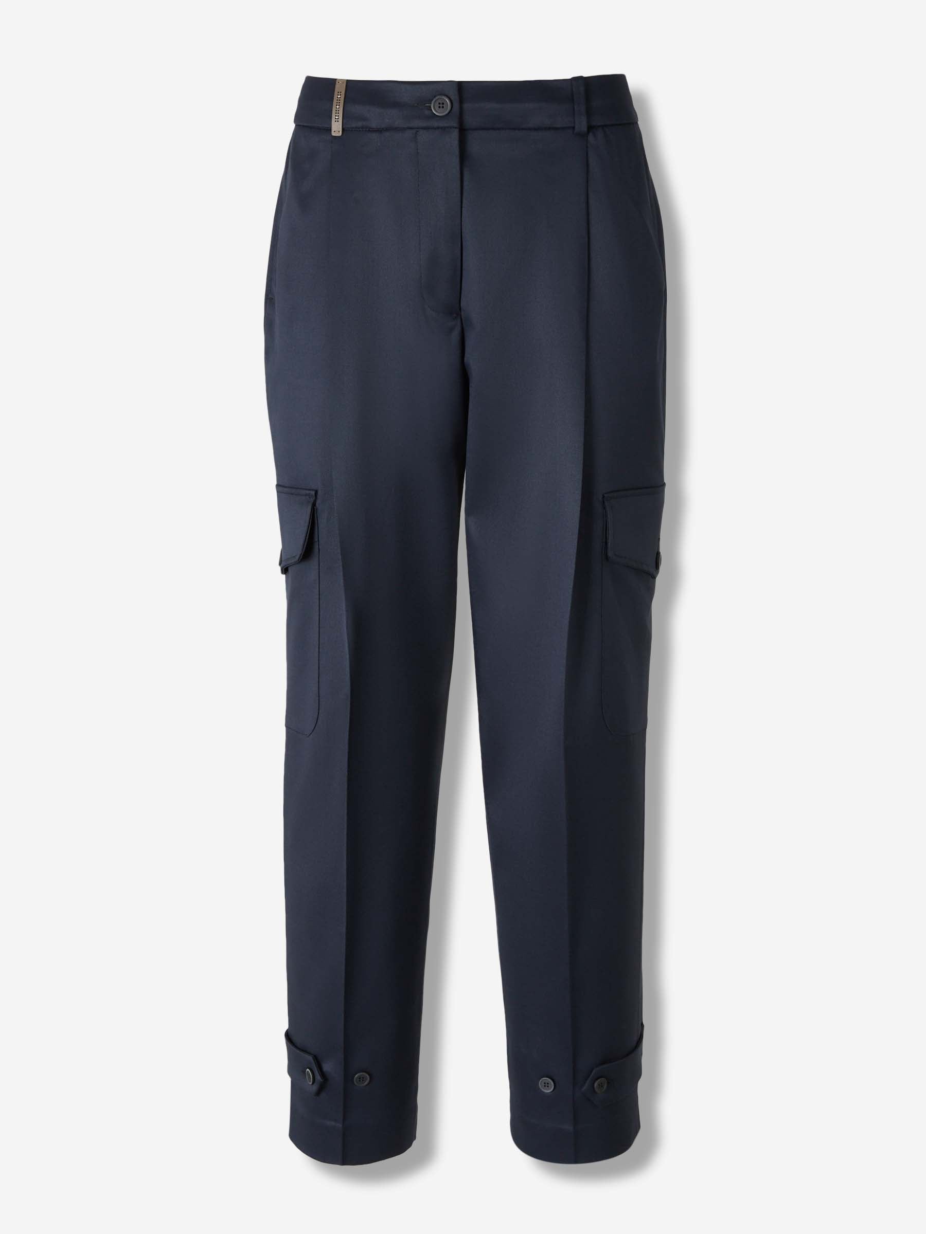 Peserico Mujer Barcelona Pantalones Cargo color Azul Noche sku 761-003823 01 - Foto 1