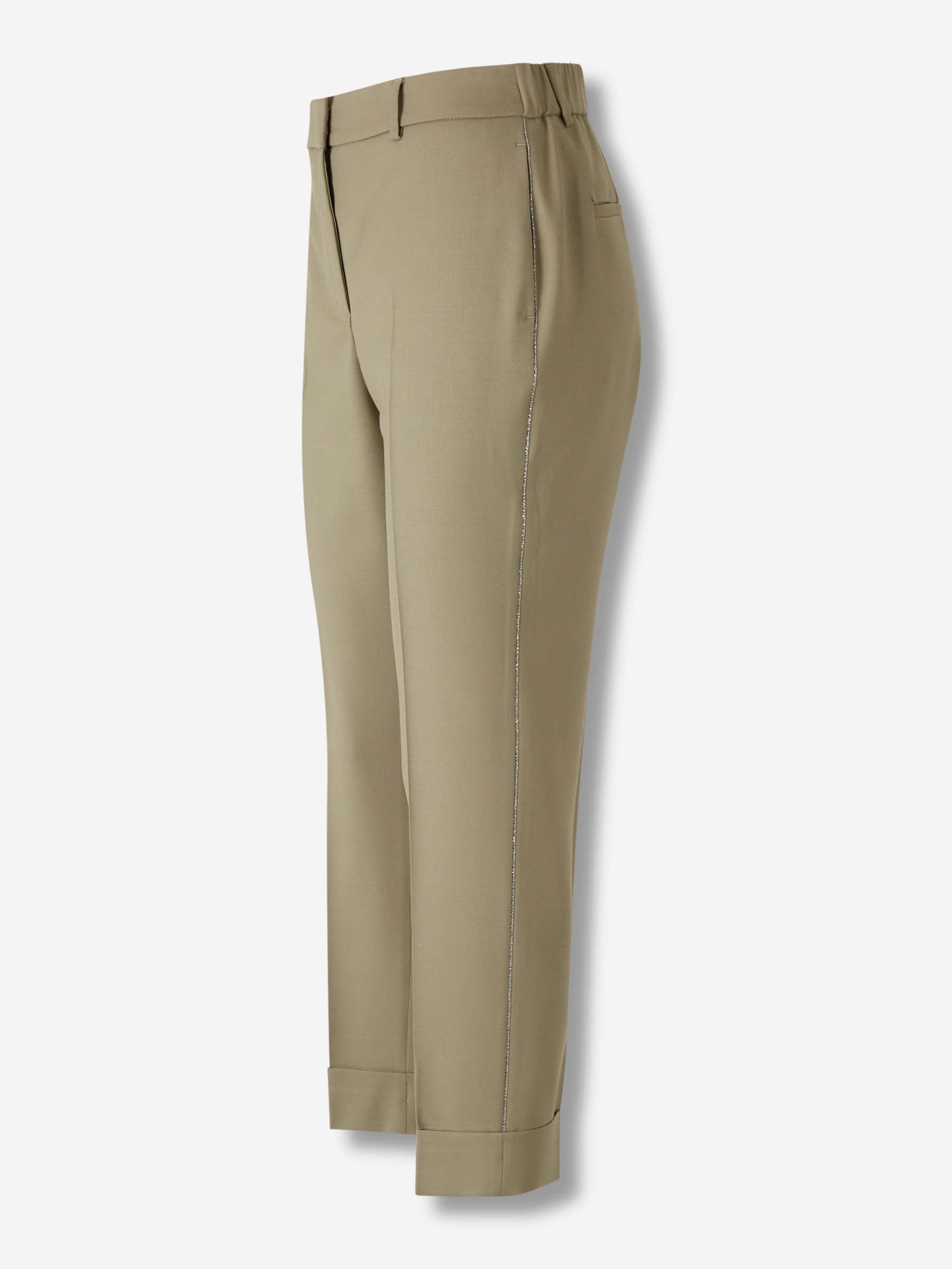 Peserico Mujer Barcelona Pantalones Vestir Rectos color Verde sku 761-003834 01 - Foto 2