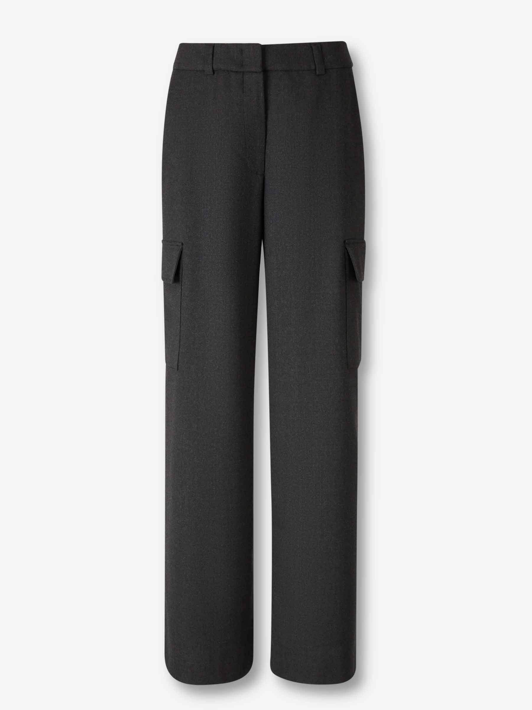 Peserico Mujer Barcelona Pantalones Rectos Cargo color Gris Antracita sku 761-003835 01 - Foto 1