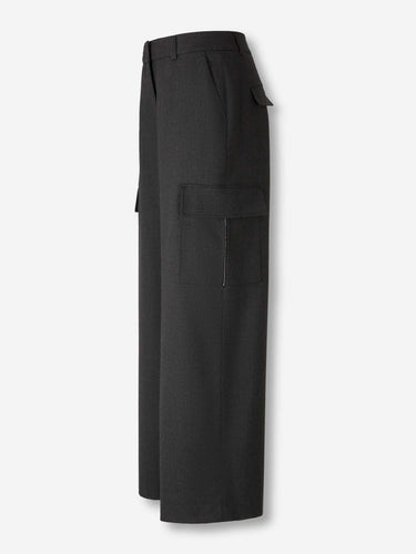 Peserico Mujer Barcelona Pantalones Rectos Cargo color Gris Antracita sku 761-003835 01 - Foto 2