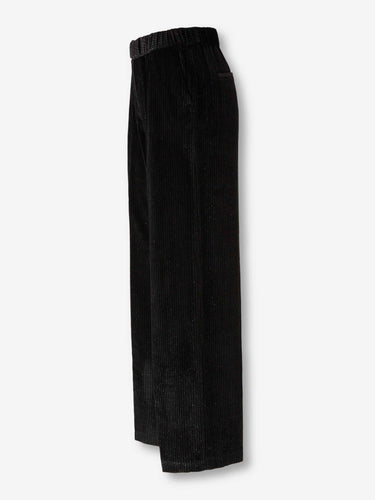 Peserico Mujer Barcelona Pantalones Anchos Pana color Negro sku 761-003838 01 - Foto 2