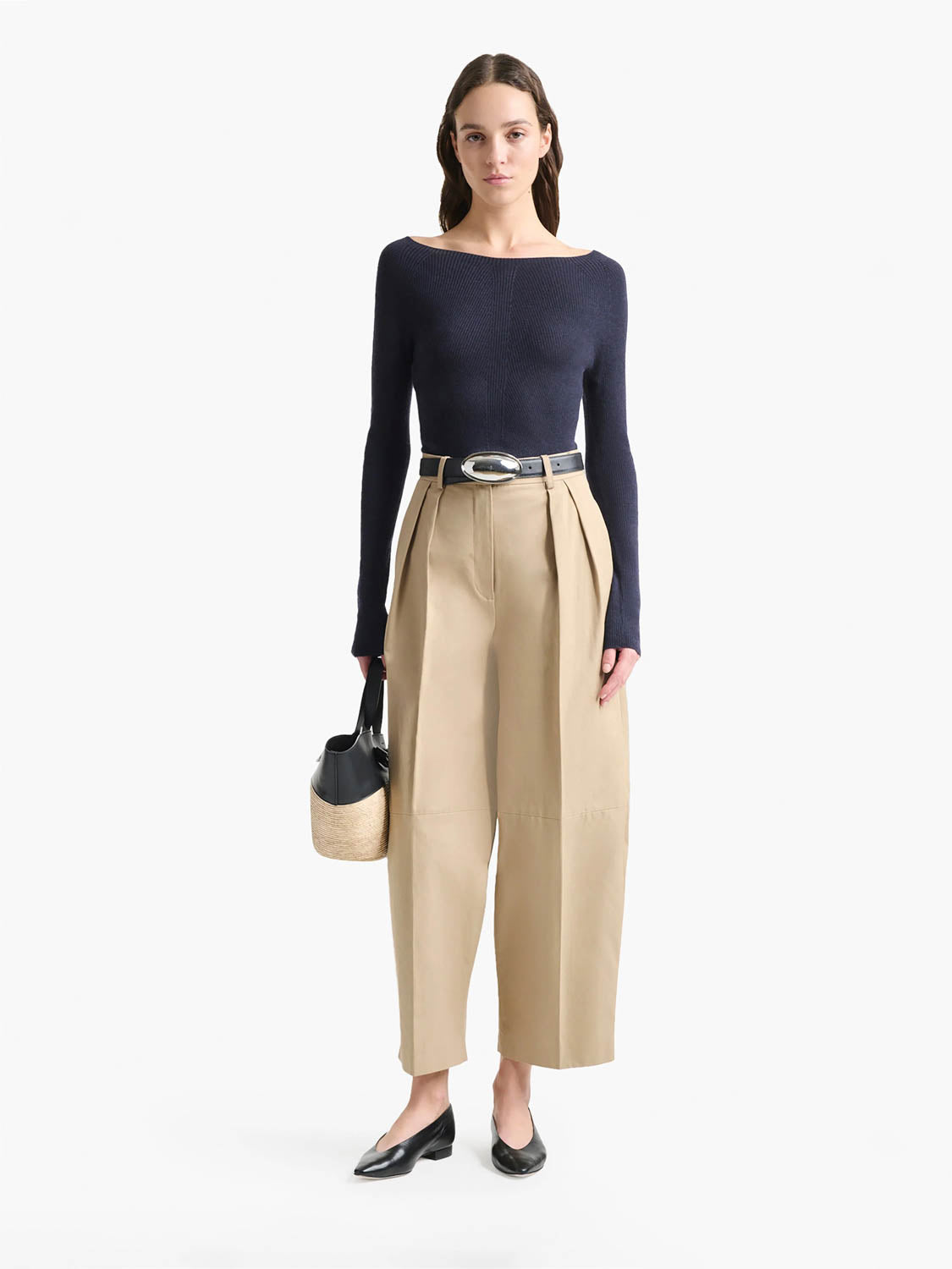 Altuzarra Mujer Barcelona Pantalones Balloon Algodón color Camel sku 761-003845 01 - Foto 2
