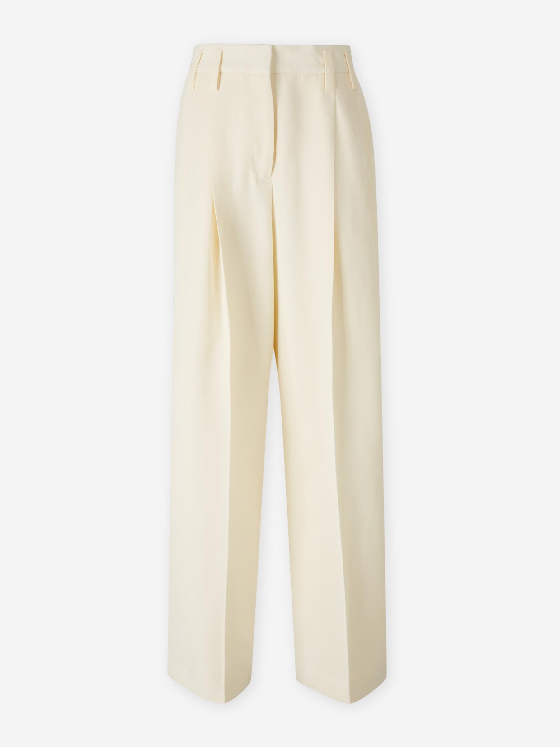 Jil Sander Mujer Barcelona Pantalones Anchos Pinzas color Blanco sku 761-003847 01 - Foto 1