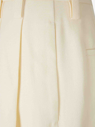 Jil Sander Mujer Barcelona Pantalones Anchos Pinzas color Blanco sku 761-003847 01 - Foto 4