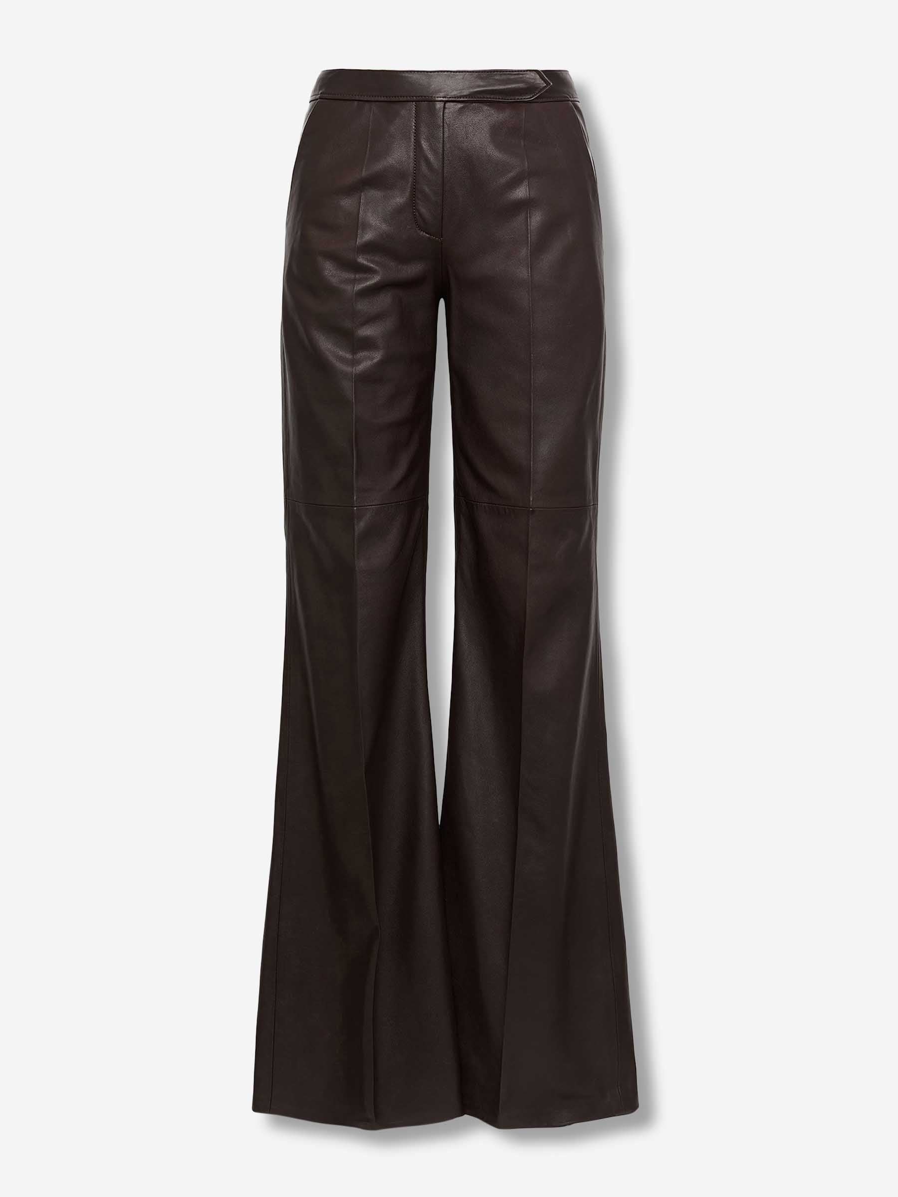 Dorothee Schumacher Mujer Barcelona Pantalones Flared Cuero color Marrón Oscuro sku 761-003853 01 - Foto 1
