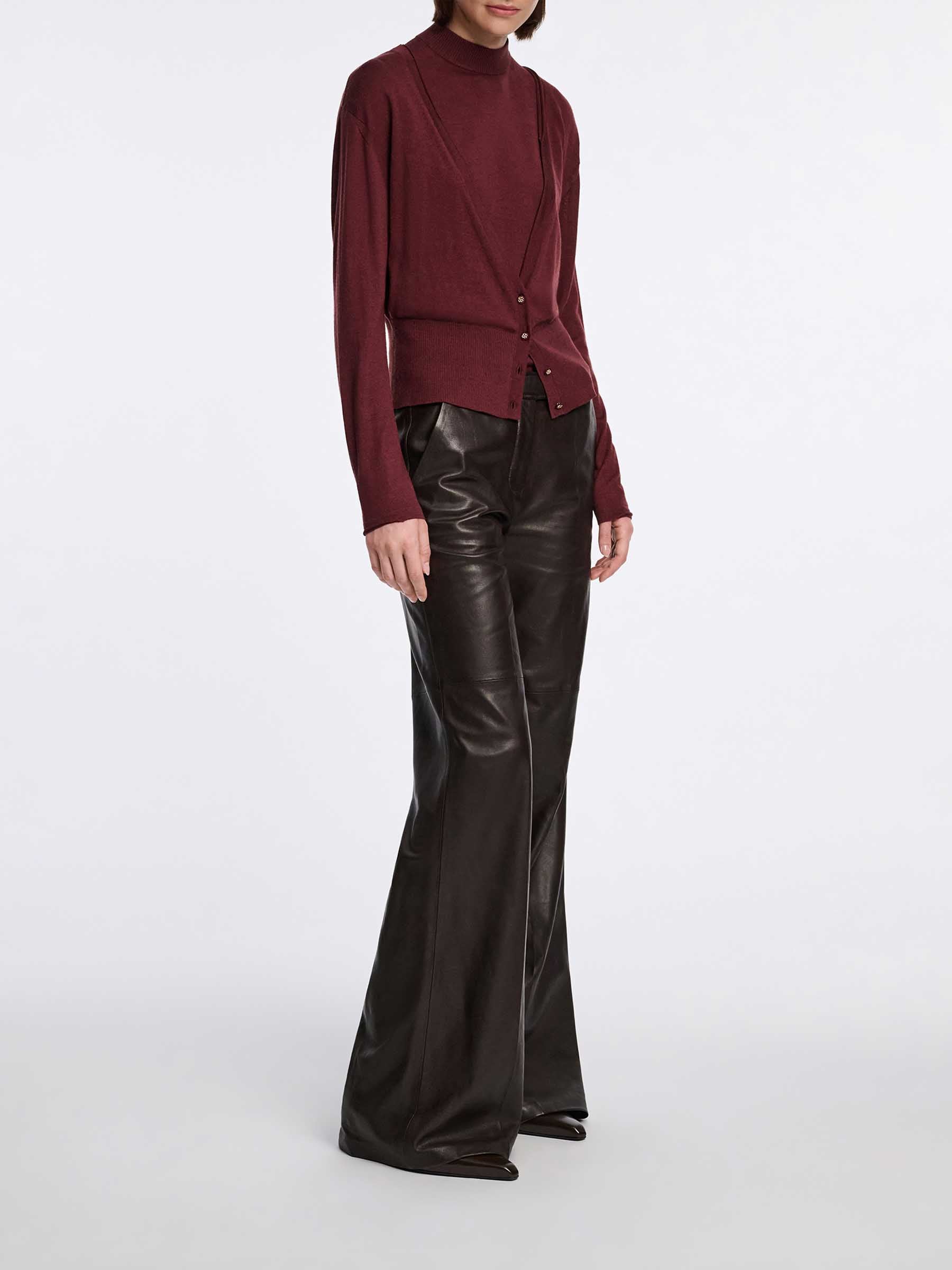 Dorothee Schumacher Mujer Barcelona Pantalones Flared Cuero color Marrón Oscuro sku 761-003853 01 - Foto 2
