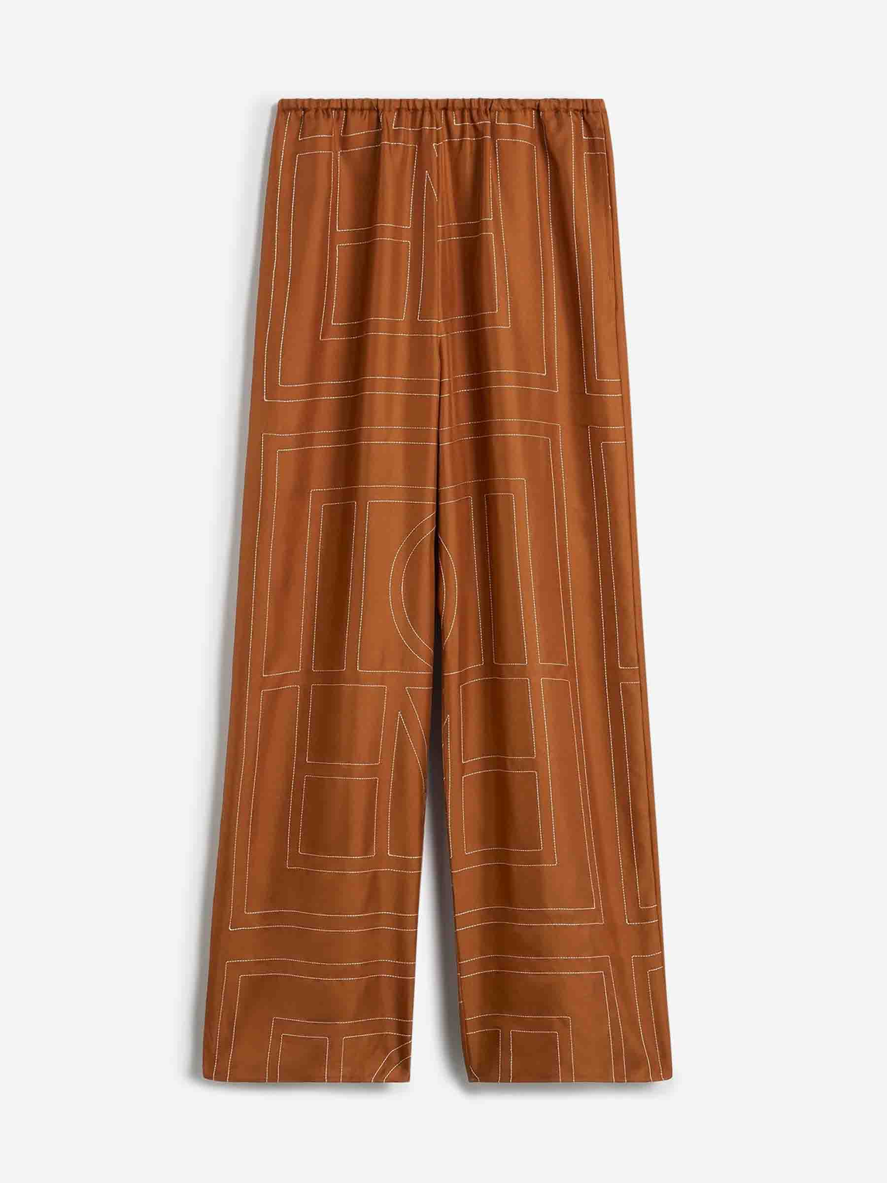 TOTEME Mujer Barcelona Pantalones Monogram Seda color Naranja sku 761-003867 01 - Foto 1