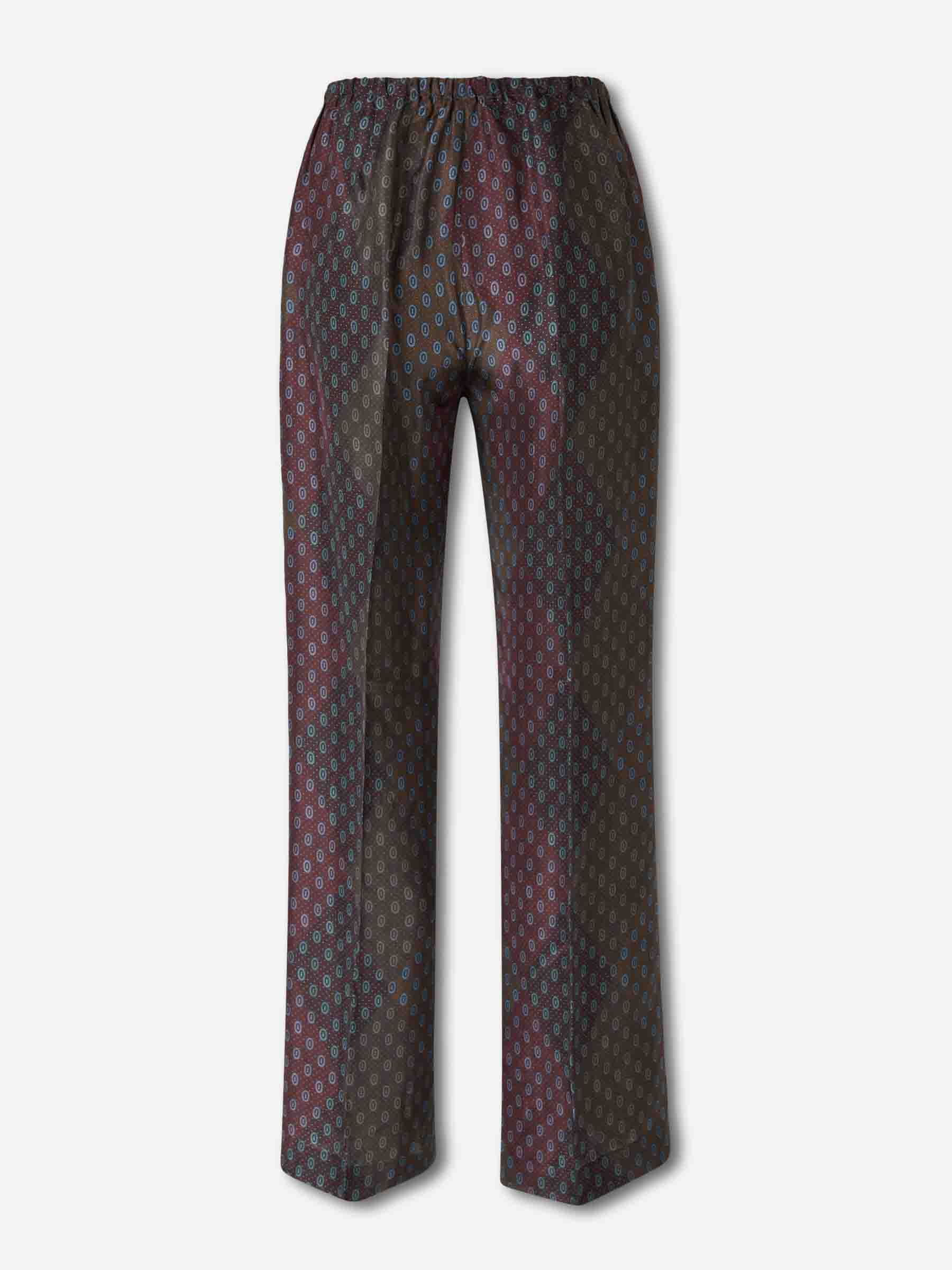Dries Van Noten Mujer Barcelona Pantalones Anchos Estampados color Burdeos sku 761-003871 01 - Foto 2