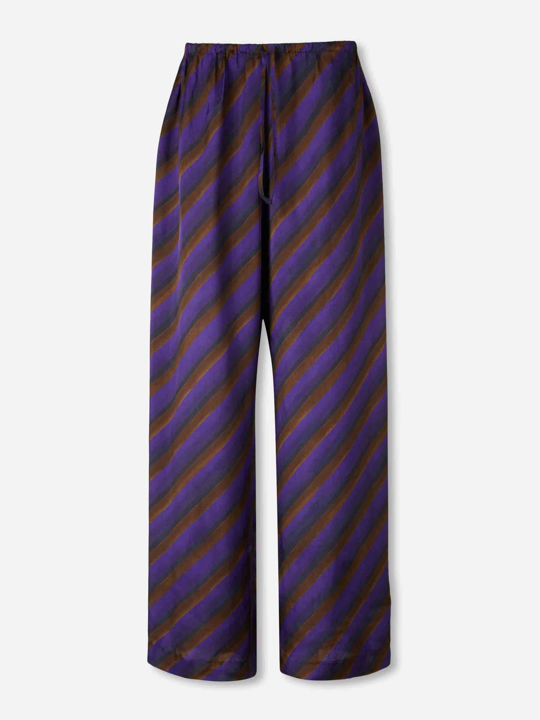 Dries Van Noten Mujer Barcelona Pantalones Anchos Estampados color Violeta sku 761-003873 01 - Foto 1