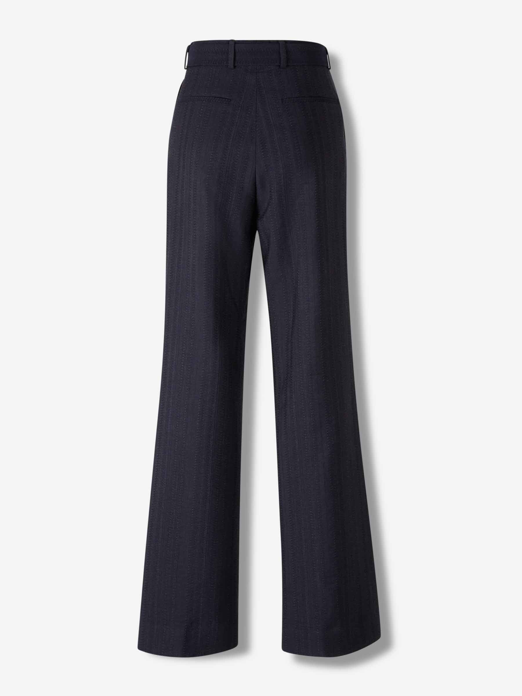 Dries Van Noten Mujer Barcelona Pantalones Anchos Peaches Bis color Azul Marino sku 761-003875 01 - Foto 2