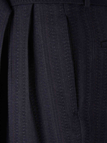 Dries Van Noten Mujer Barcelona Pantalones Anchos Peaches Bis color Azul Marino sku 761-003875 01 - Foto 3