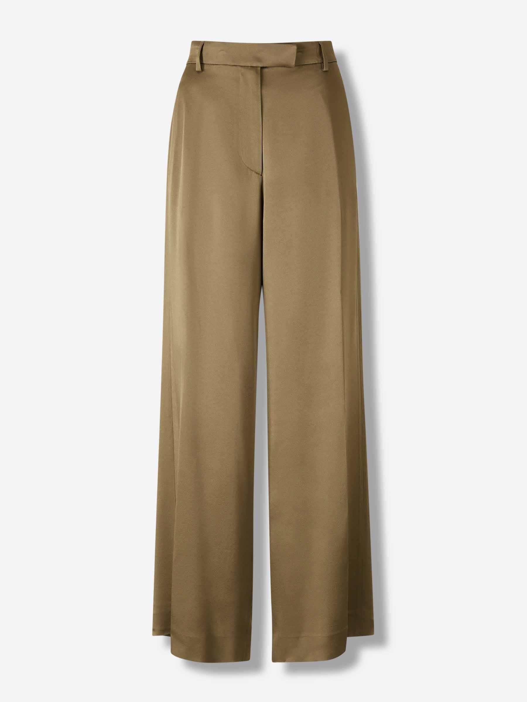 Dries Van Noten Mujer Barcelona Pantalones Rectos Anchos color Verde Militar sku 761-003876 01 - Foto 1