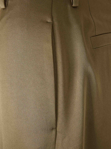 Dries Van Noten Mujer Barcelona Pantalones Rectos Anchos color Verde Militar sku 761-003876 01 - Foto 4