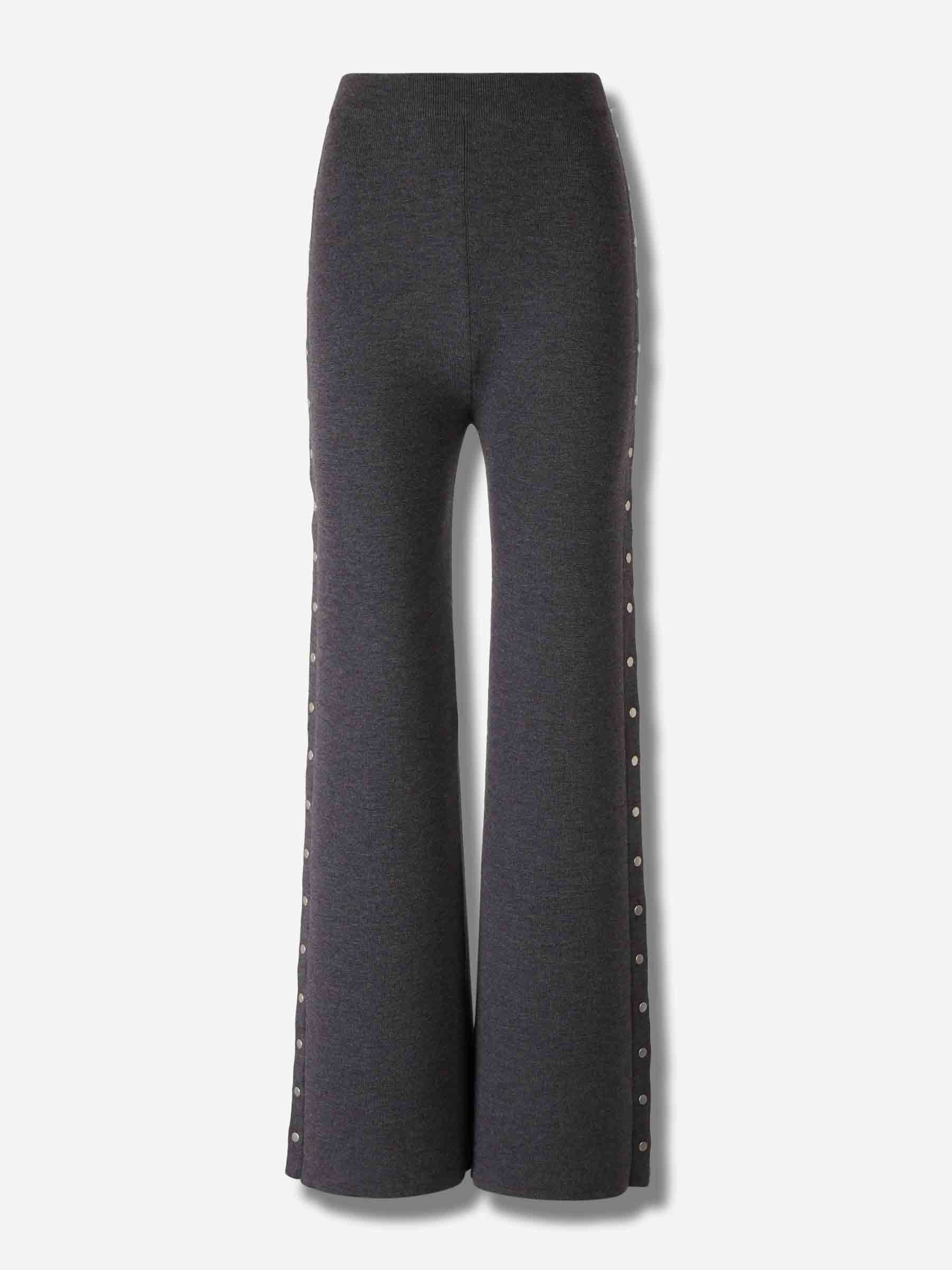 Jil Sander Mujer Barcelona Pantalones Punto Botones color Gris Antracita sku 761-003882 01 - Foto 1