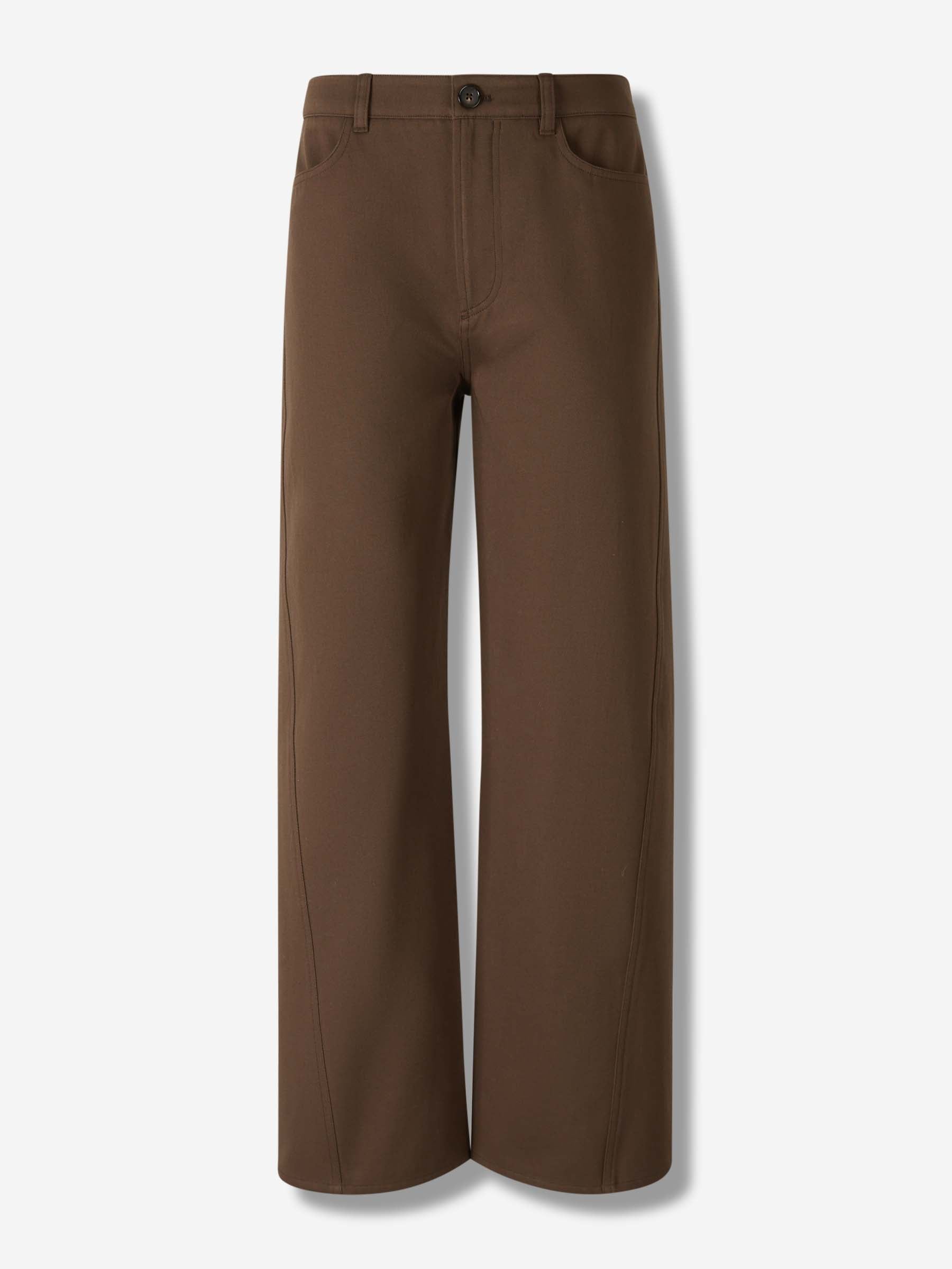 TOTEME Mujer Barcelona Pantalones Rectos Twisted color Marrón Oscuro sku 761-003891 01 - Foto 1