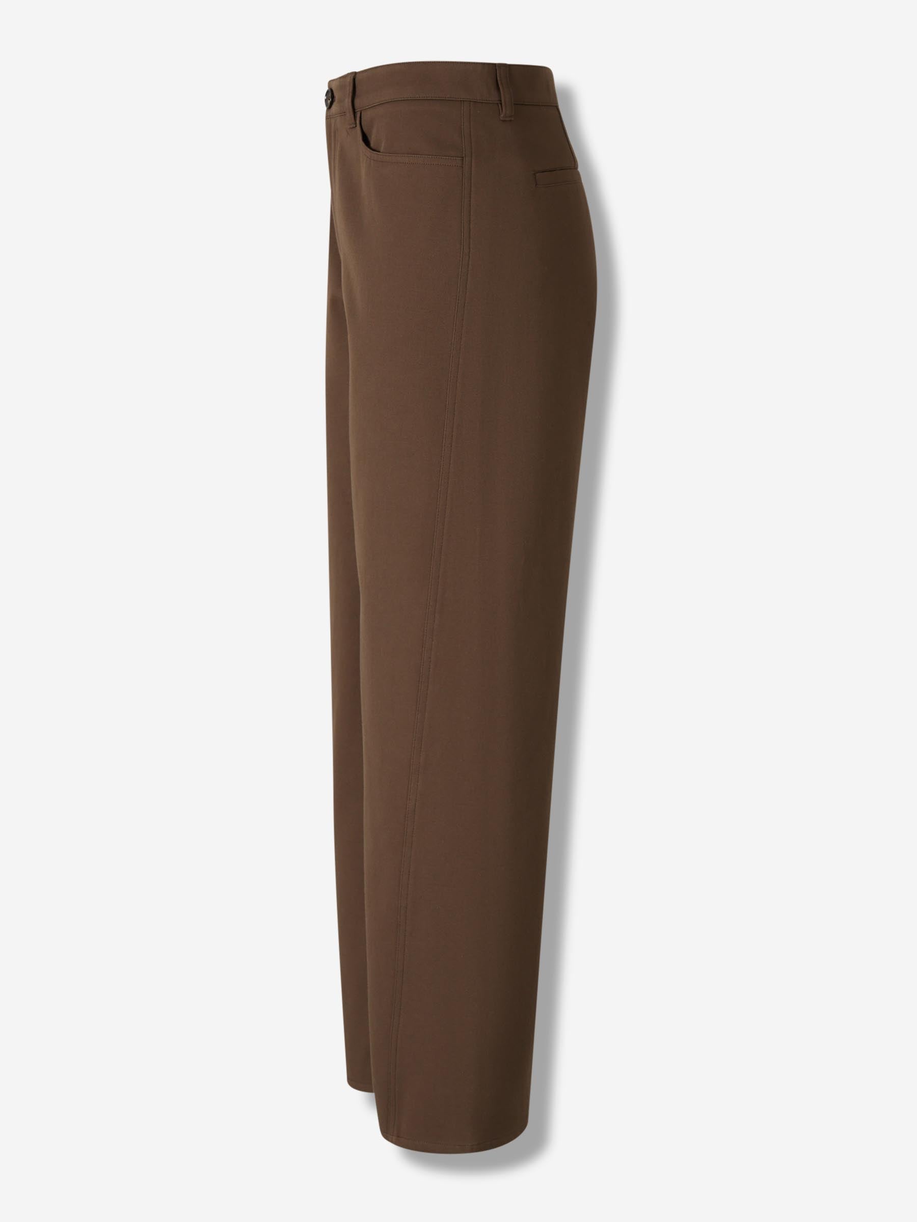 TOTEME Mujer Barcelona Pantalones Rectos Twisted color Marrón Oscuro sku 761-003891 01 - Foto 2