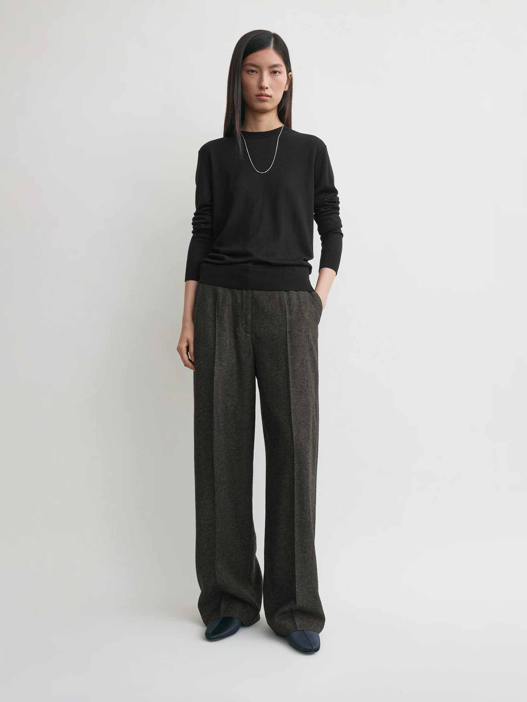 TOTEME Mujer Barcelona Pantalones de Vestir Anchos color Gris Oscuro sku 761-003892 01 - Foto 2