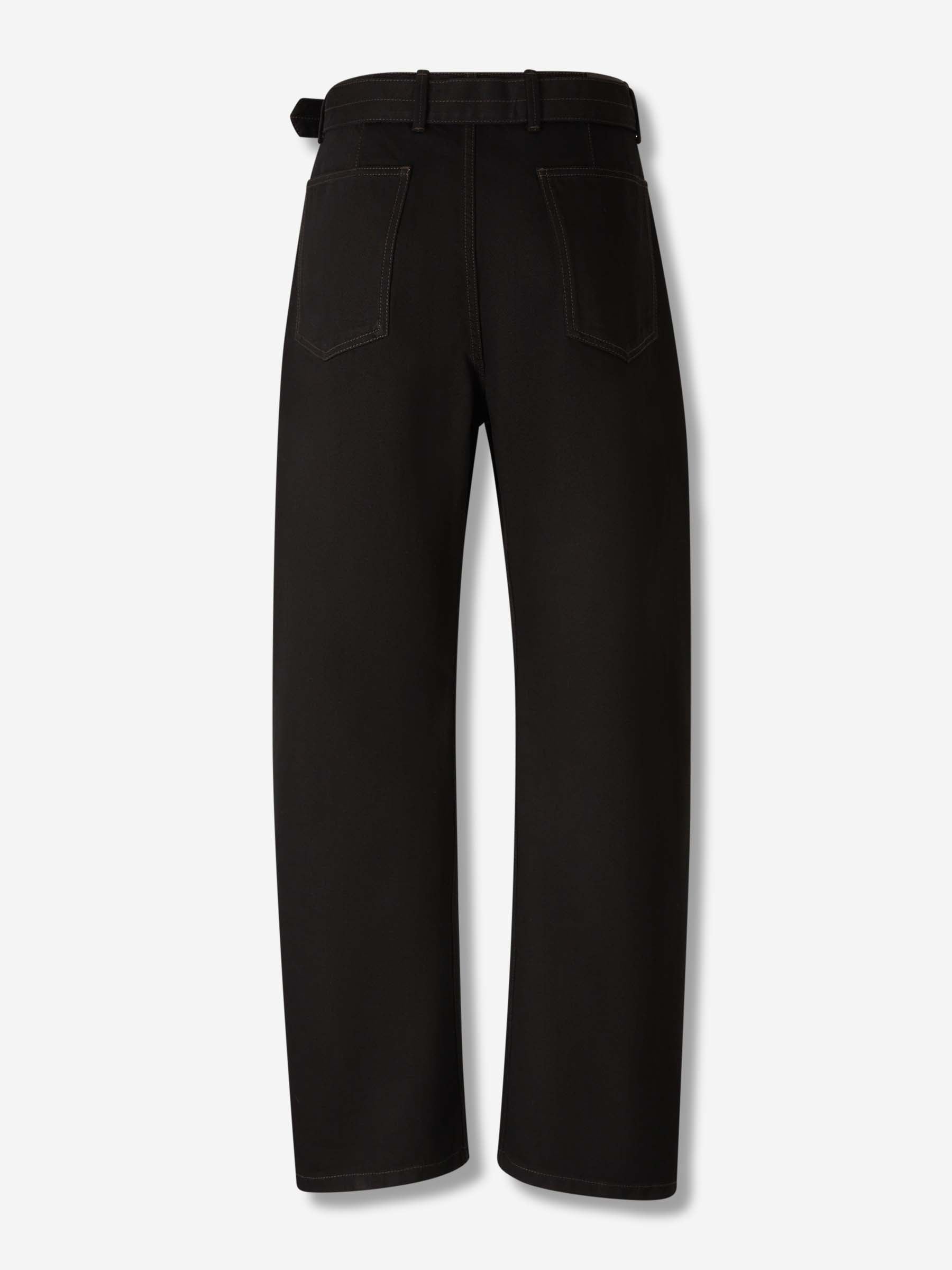 Lemaire Mujer Barcelona Jeans Twisted Belted color Negro sku 761-003910 01 - Foto 2