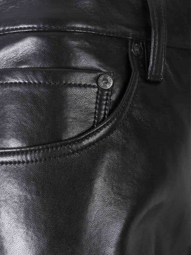 Agolde Mujer Barcelona Pantalones Rectos Piel color Negro sku 761-003915 01 - Foto 4