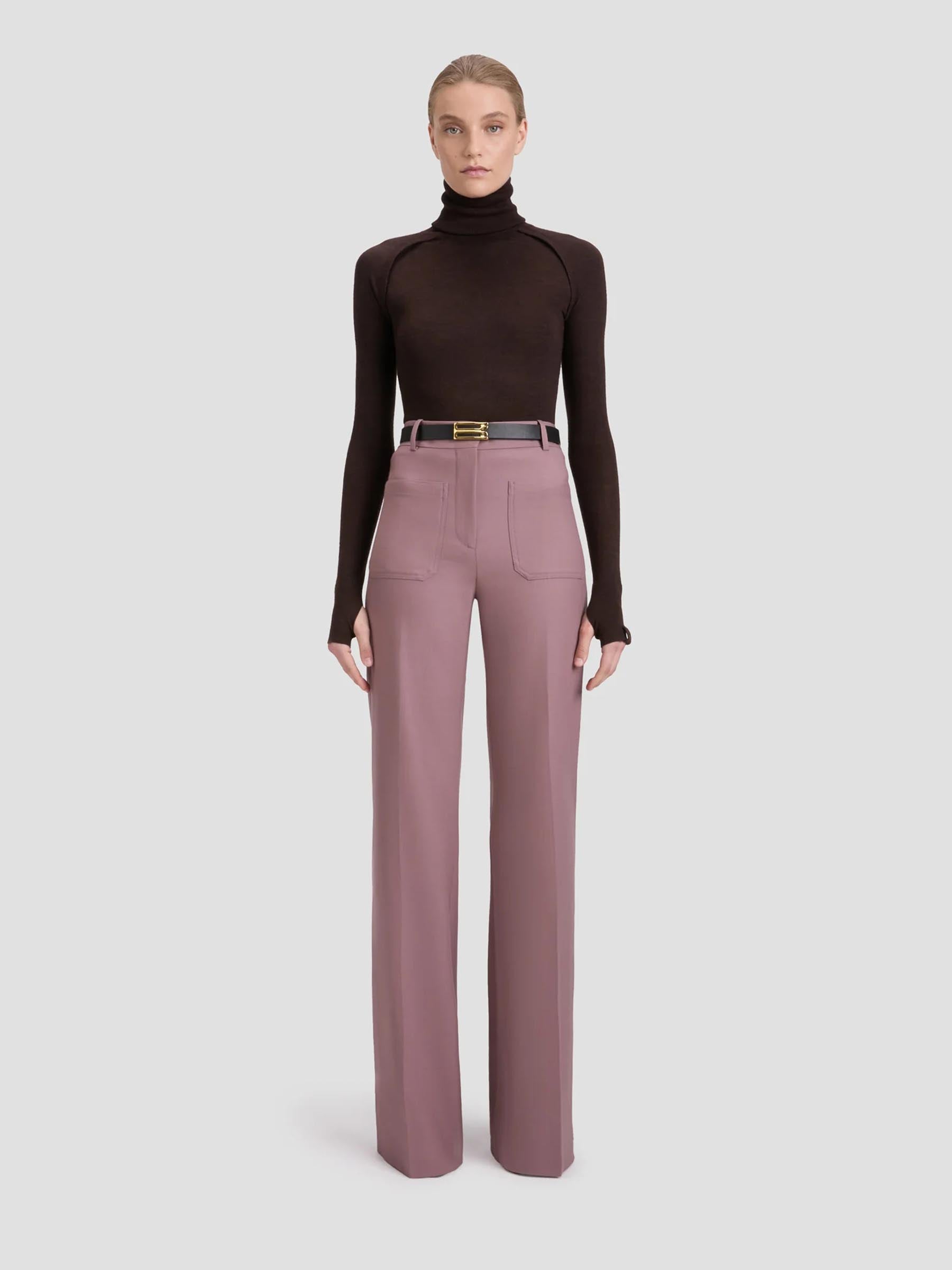 Victoria Beckham Mujer Barcelona Pantalones Rectos color Marrón sku 761-003924 01 - Foto 1