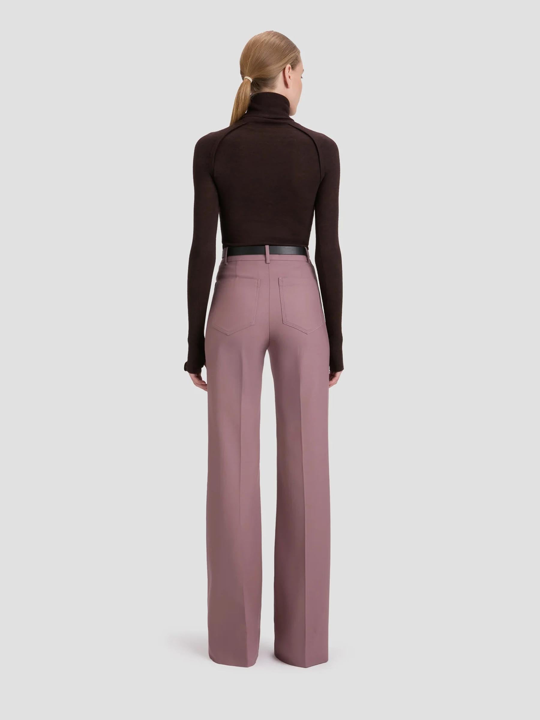 Victoria Beckham Mujer Barcelona Pantalones Rectos color Marrón sku 761-003924 01 - Foto 2