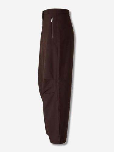 Laminar Mujer Barcelona Pantalones Anchos Lana color Marrón Oscuro sku 761-003931 01 - Foto 2