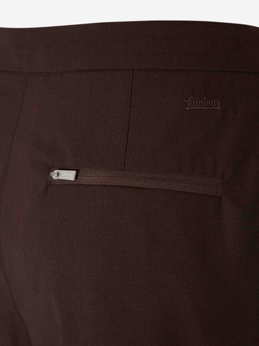 Laminar Mujer Barcelona Pantalones Anchos Lana color Marrón Oscuro sku 761-003931 01 - Foto 5