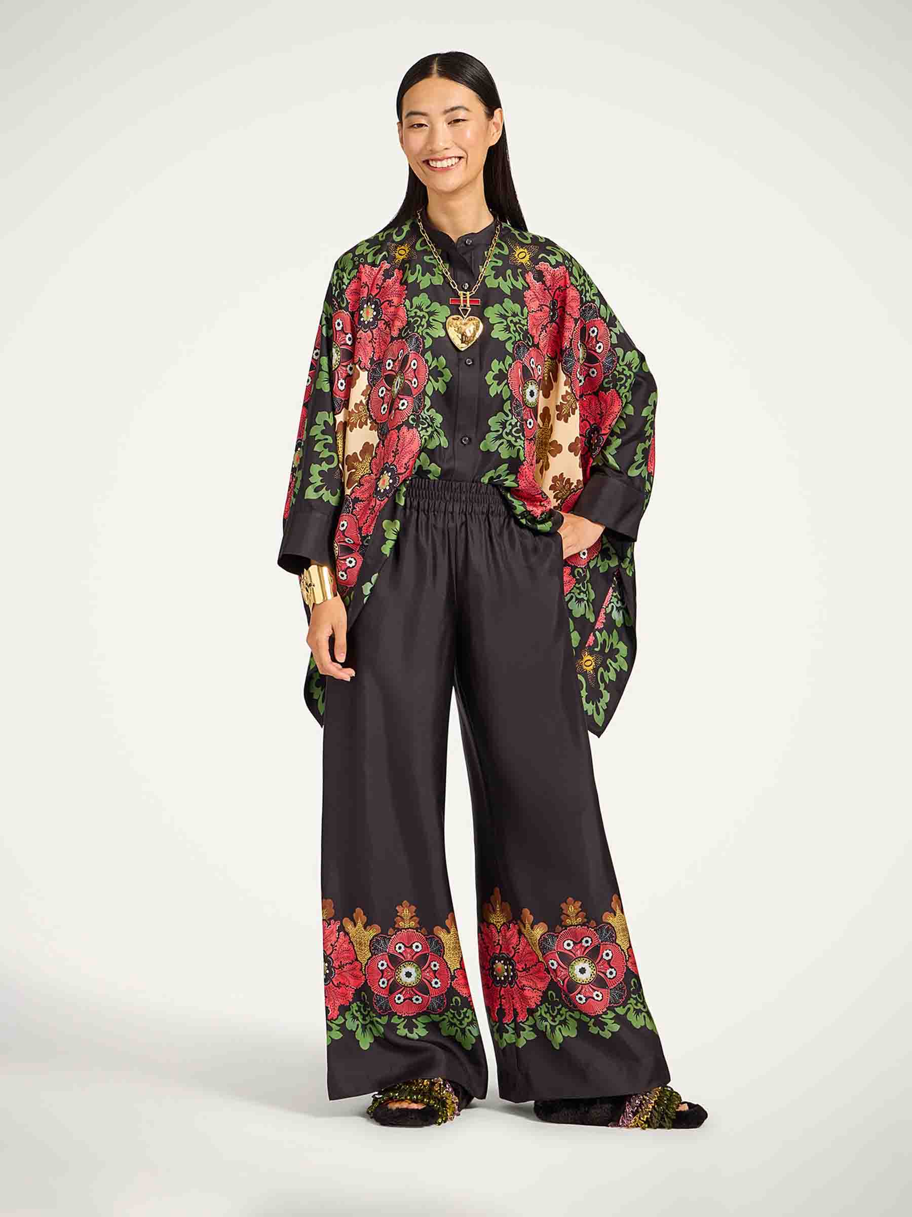 LaDoubleJ Mujer Barcelona Pantalones Palazzo Floral color Floral sku 761-003937 01 - Foto 2