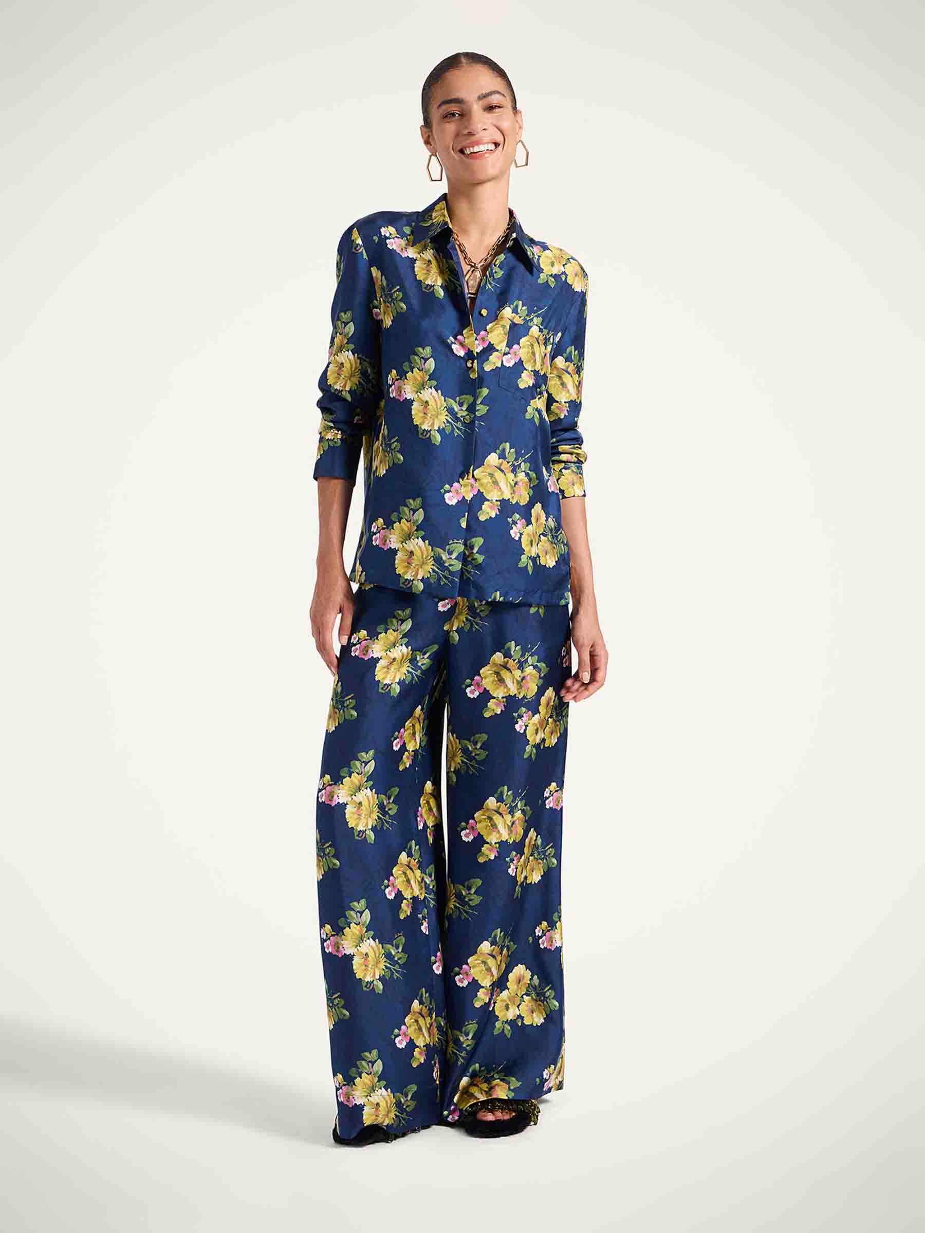 LaDoubleJ Mujer Barcelona Pantalones Palazzo Seda color Floral sku 761-003939 01 - Foto 2