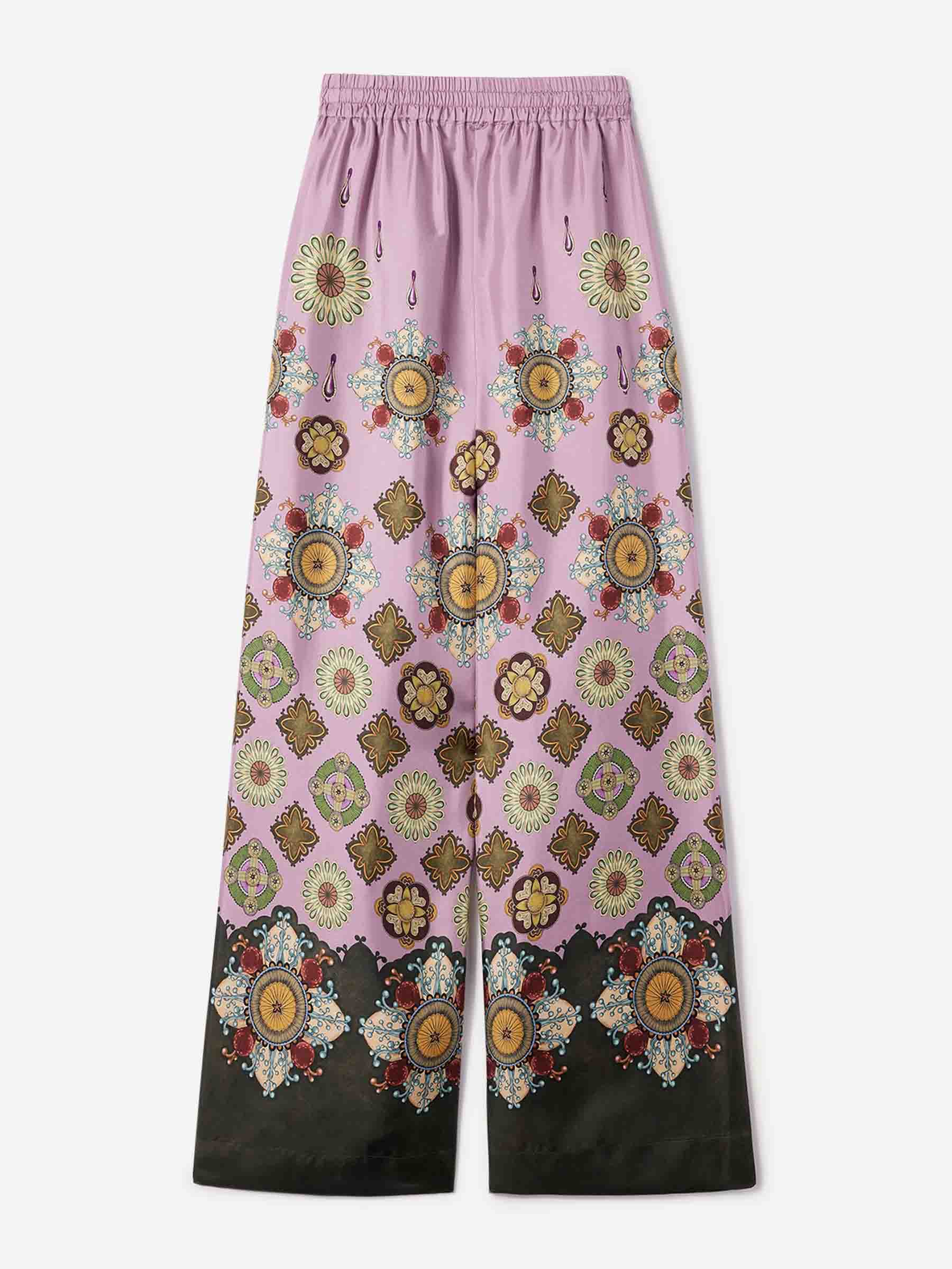 LaDoubleJ Mujer Barcelona Pantalones Palazzo Seda color Lila sku 761-003940 01 - Foto 1