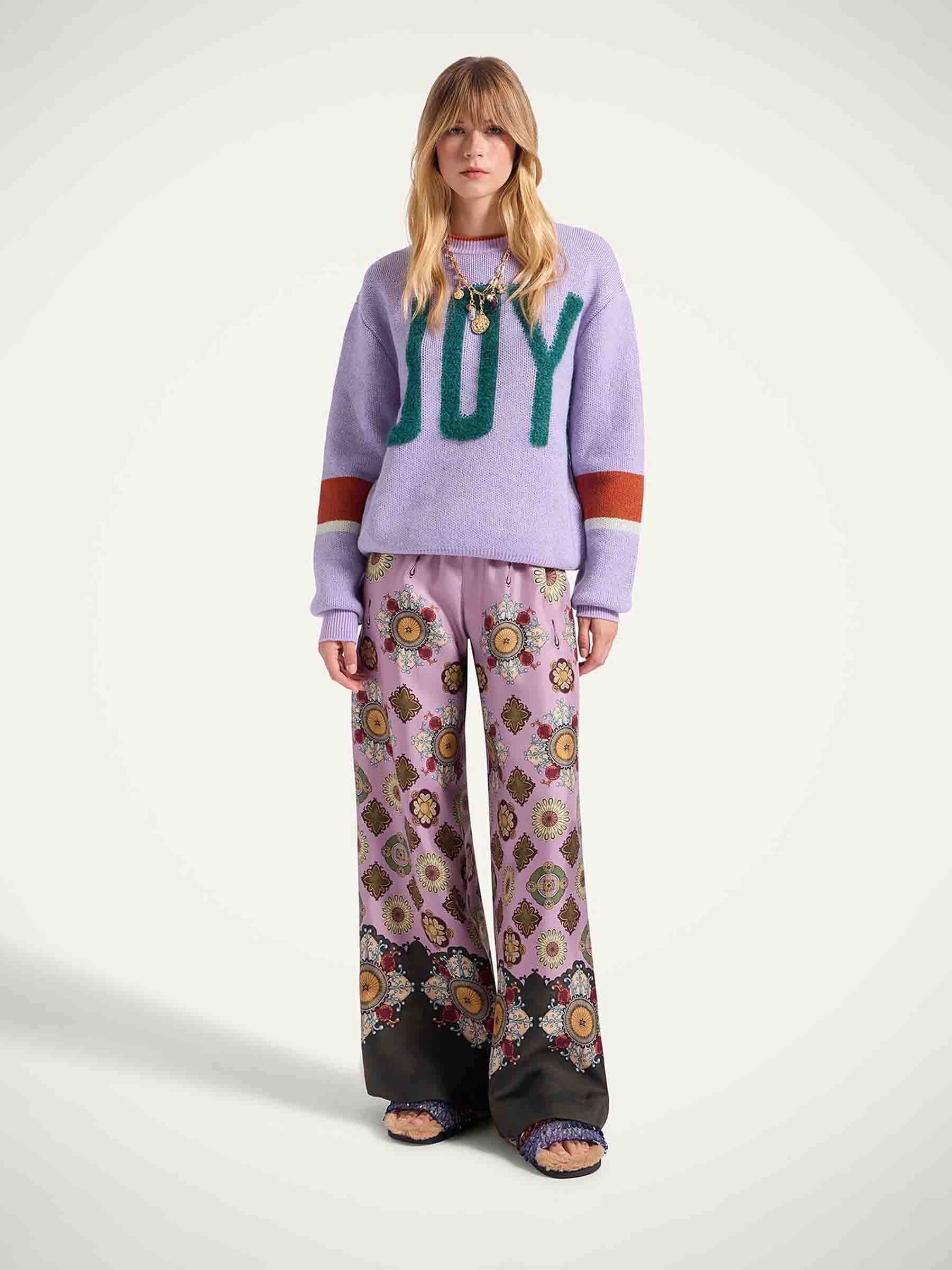 LaDoubleJ Mujer Barcelona Pantalones Palazzo Seda color Lila sku 761-003940 01 - Foto 2