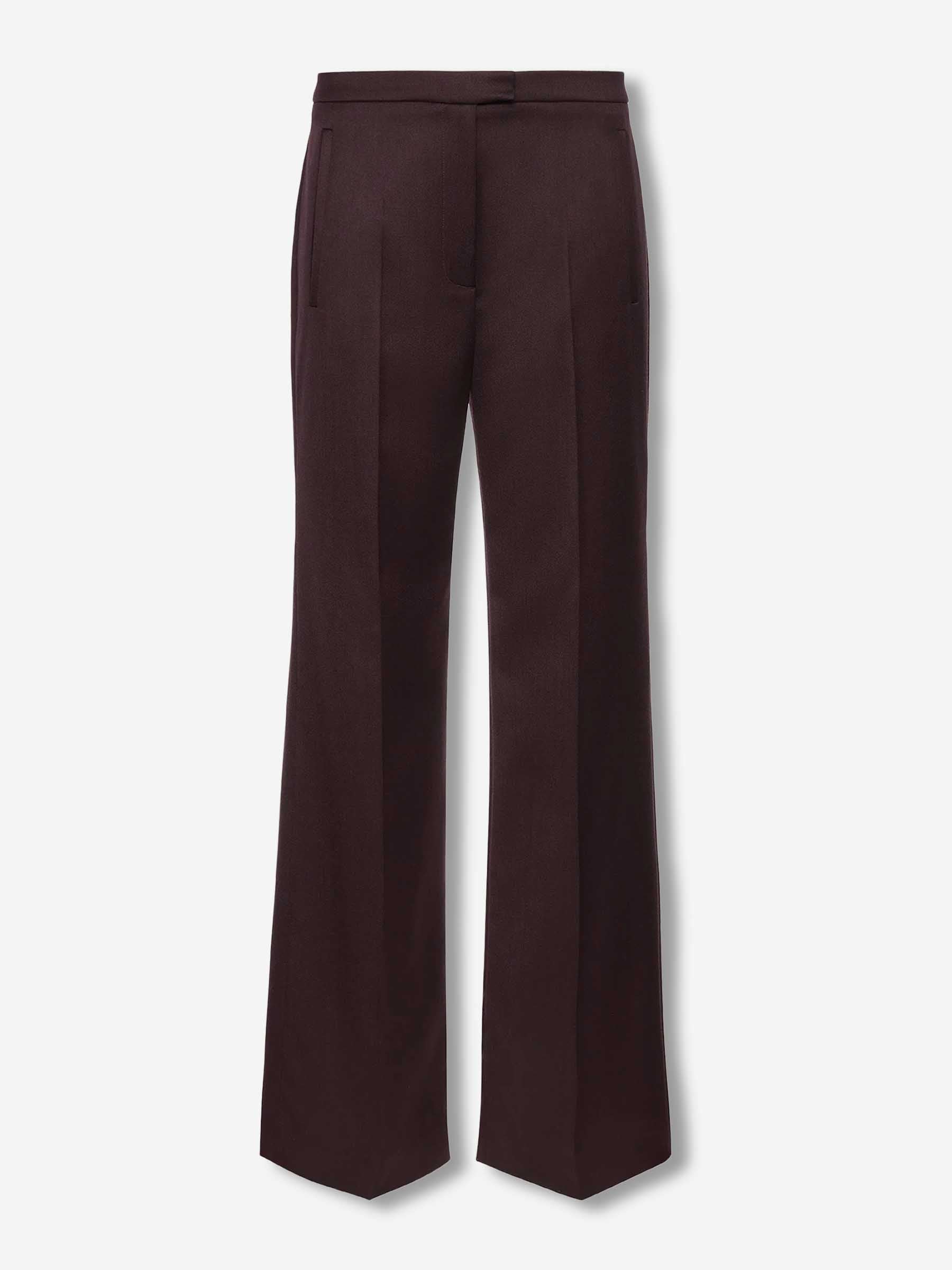 Magda Butrym Mujer Barcelona Pantalones Rectos Lana color Burdeos sku 761-003941 01 - Foto 1