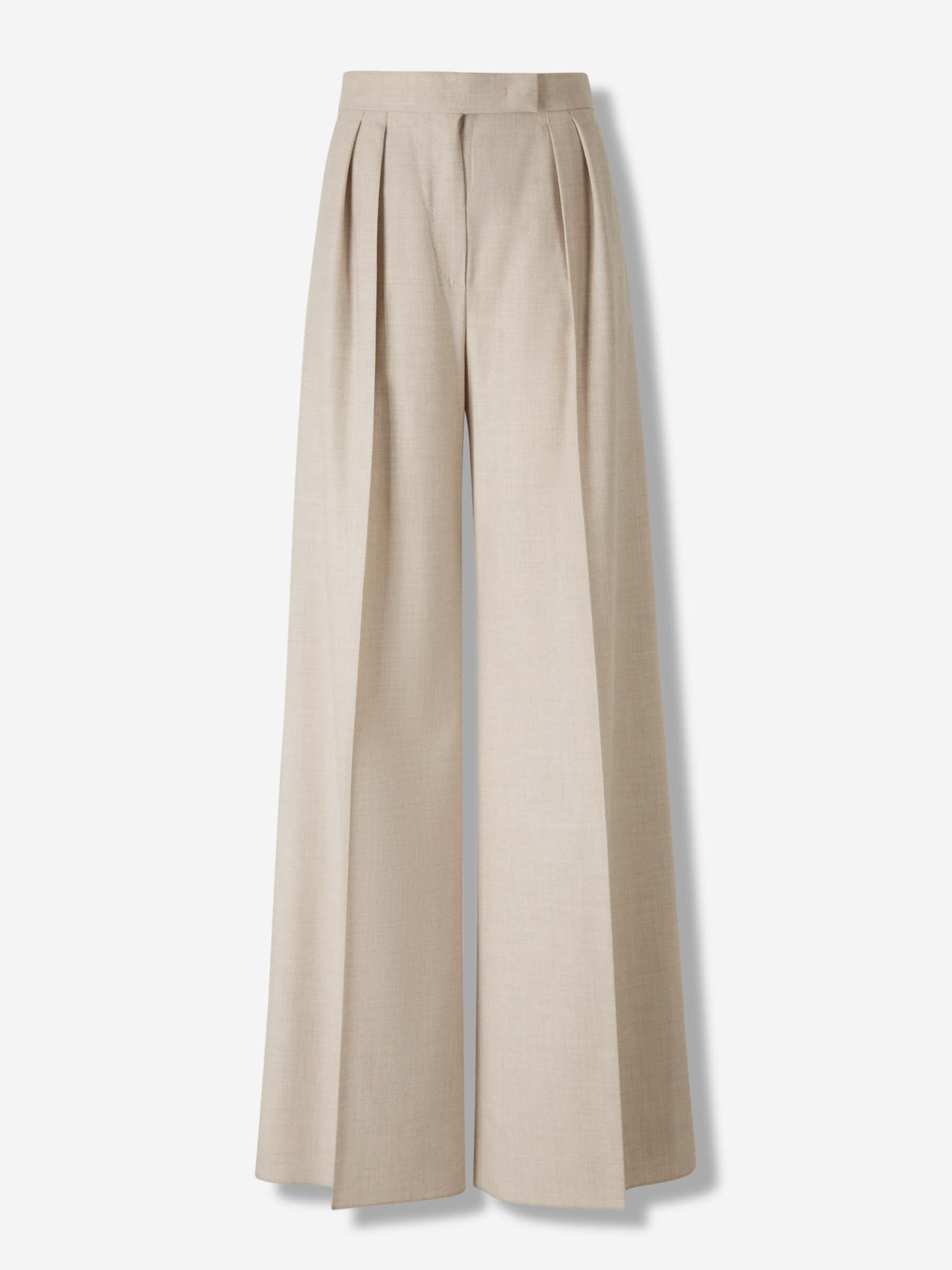 Max Mara Mujer Barcelona Pantalones Acampanados Zulia color Beige sku 761-003966 01 - Foto 1