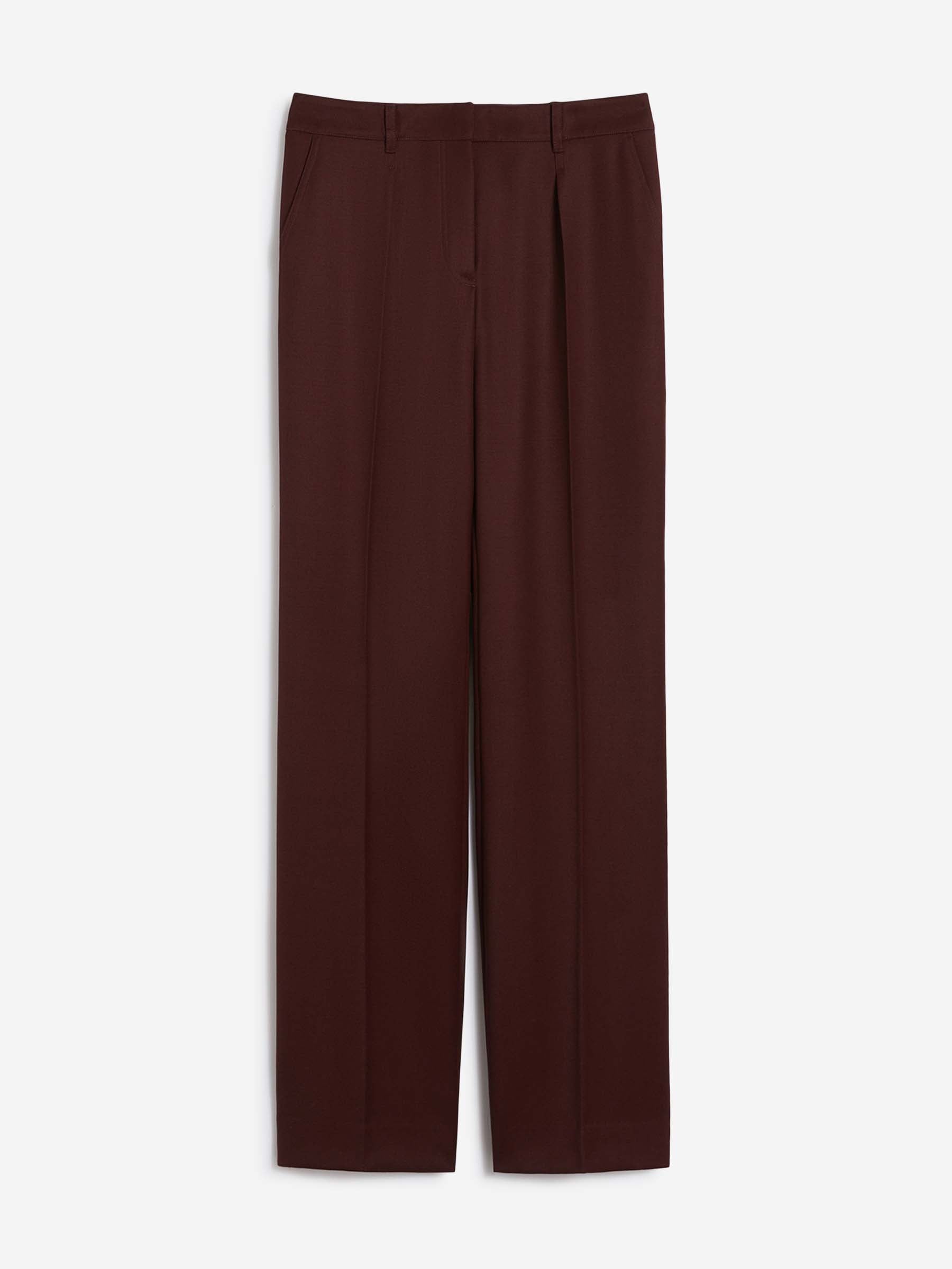 Max Mara Mujer Barcelona Pantalones Rectos Gabardina color Burdeos sku 761-003968 01 - Foto 1