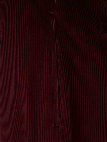 Max Mara Mujer Barcelona Pantalones Anchos Pana color Burdeos sku 761-003969 01 - Foto 4