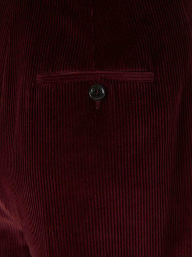 Max Mara Mujer Barcelona Pantalones Anchos Pana color Burdeos sku 761-003969 01 - Foto 5