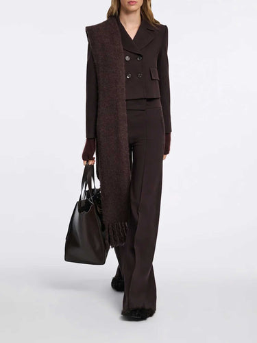 Dorothee Schumacher Mujer Barcelona Pantalones Anchos Punto Milano color Marrón Oscuro sku 761-003978 01 - Foto 2