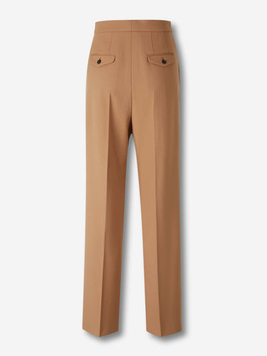 Chloé Mujer Barcelona Pantalones Anchos Pinzas color Camel sku 761-003981 01 - Foto 3