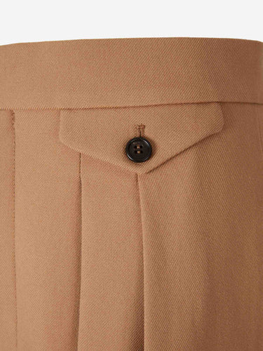 Chloé Mujer Barcelona Pantalones Anchos Pinzas color Camel sku 761-003981 01 - Foto 4