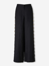 Simkhai Mujer Barcelona Pantalones Anchos Lino color Negro sku 761-003989 01 - Foto 1