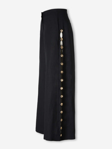 Simkhai Mujer Barcelona Pantalones Anchos Lino color Negro sku 761-003989 01 - Foto 2