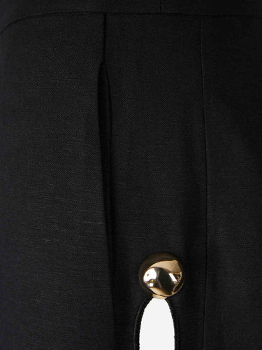 Simkhai Mujer Barcelona Pantalones Anchos Lino color Negro sku 761-003989 01 - Foto 4