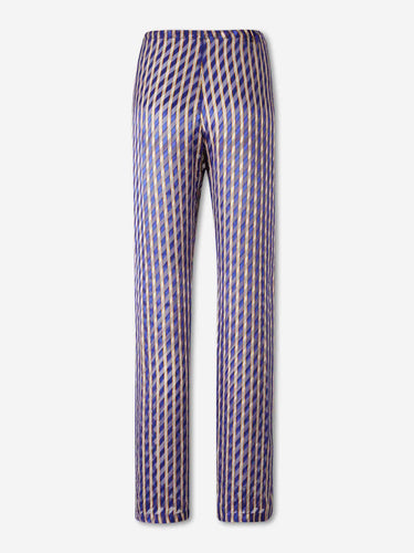 Dries Van Noten Mujer Barcelona Pantalones Fluidos Devoré color Violeta sku 761-003996 01 - Foto 2