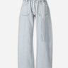 Acne Studios Mujer Barcelona Pantalones Anchos Cinturón color Azul Denim Claro sku 761-003998 01 - Foto 1